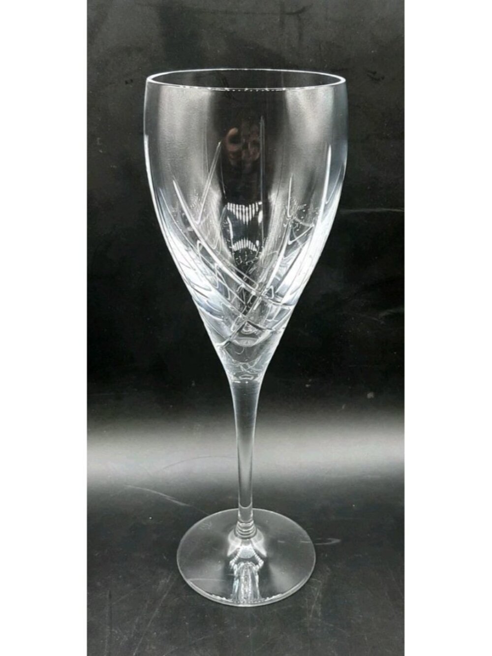 Rare Vintage Royal Doulton Elan Water Goblet Crystal Made in Italy Discontinued
